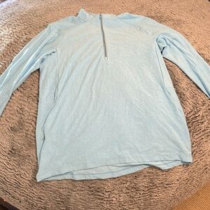 Three quarters zip Lululemon sweater blue